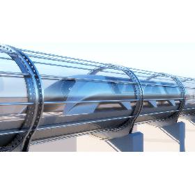 Hyperloop transport 3d model. Vray realistic materials and render 3ds max